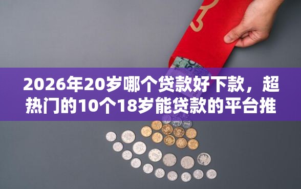2026年20岁哪个贷款好下款，超热门的10个18岁能贷款的平台推荐