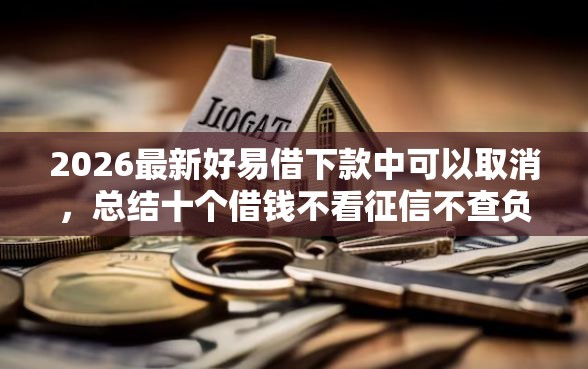 2026最新好易借下款中可以取消,总结十个借钱不看征信不查负债的平台! 2026最新好易借下款中可以取消,总结十个借钱不看征信不查负债的平台!