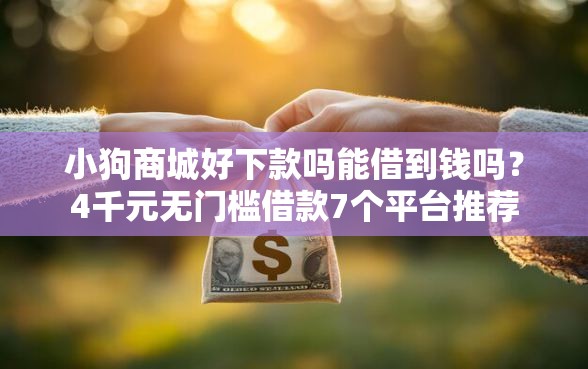 小狗商城好下款吗能借到钱吗？4千元无门槛借款7个平台推荐