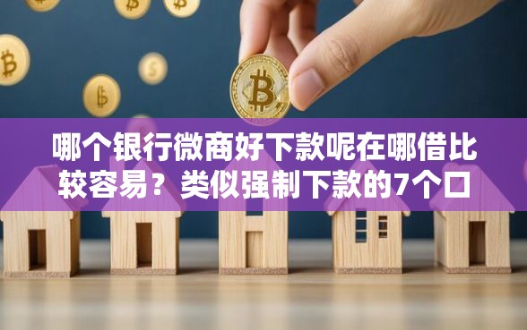 哪个银行微商好下款呢在哪借比较容易？类似强制下款的7个口子参考