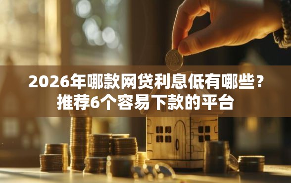 2026年哪款网贷利息低有哪些？推荐6个容易下款的平台