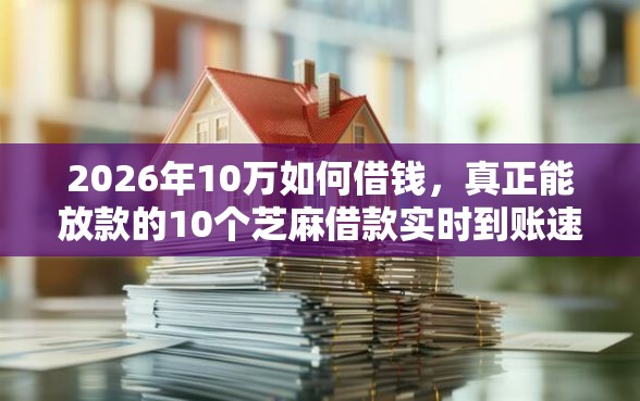 2026年10万如何借钱，真正能放款的10个芝麻借款实时到账速借平台推荐
