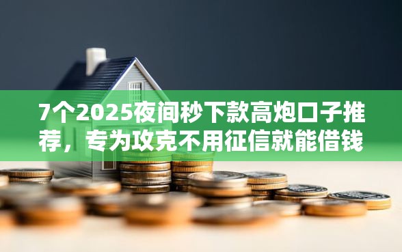 7个2025夜间秒下款高炮口子推荐，专为攻克不用征信就能借钱的平台有哪些呢难题