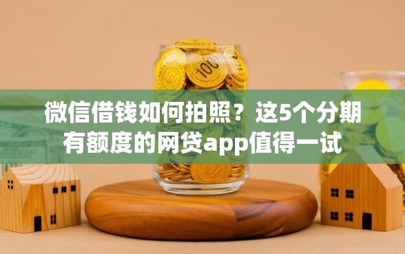 微信借钱如何拍照？这5个分期有额度的网贷app值得一试