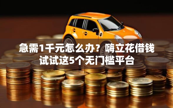 急需1千元怎么办？嗨立花借钱试试这5个无门槛平台