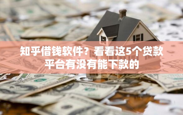 知乎借钱软件？看看这5个贷款平台有没有能下款的