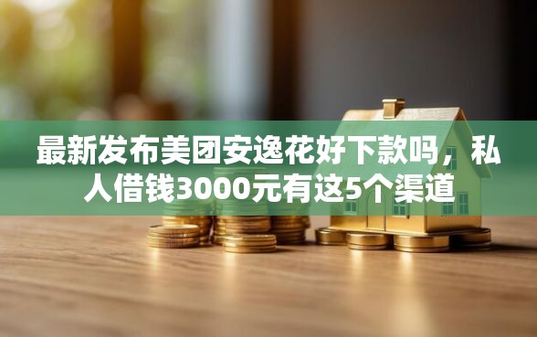 最新发布美团安逸花好下款吗，私人借钱3000元有这5个渠道
