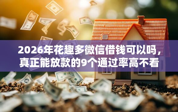 2026年花趣多微信借钱可以吗，真正能放款的9个通过率高不看征信的贷款平台推荐