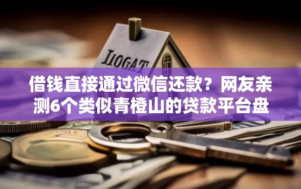 借钱直接通过微信还款？网友亲测6个类似青橙山的贷款平台盘点