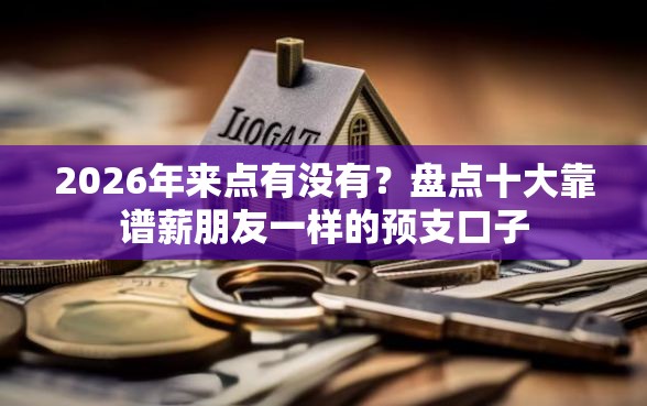 2026年来点有没有？盘点十大靠谱薪朋友一样的预支口子