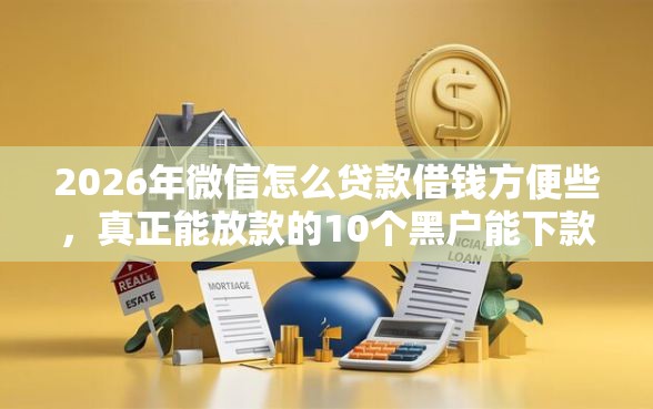 2026年微信怎么贷款借钱方便些，真正能放款的10个黑户能下款的借款平台推荐