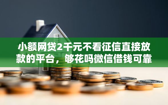 小额网贷2千元不看征信直接放款的平台，够花吗微信借钱可靠吗的6个平台介绍