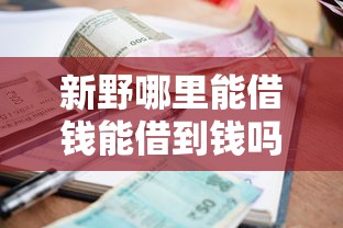 新野哪里能借钱能借到钱吗？7千元无门槛借款6个平台推荐