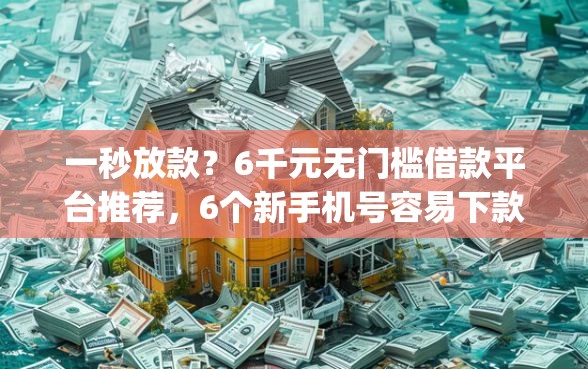 一秒放款?6千元无门槛借款平台推荐,6个新手机号容易下款的app盘点 一秒放款?6千元无门槛借款平台推荐,6个新手机号容易下款的app盘点