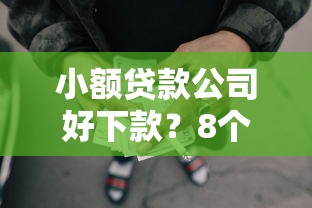 小额贷款公司好下款？8个靠谱申请网贷秒拒还有哪几个平台可以借推荐