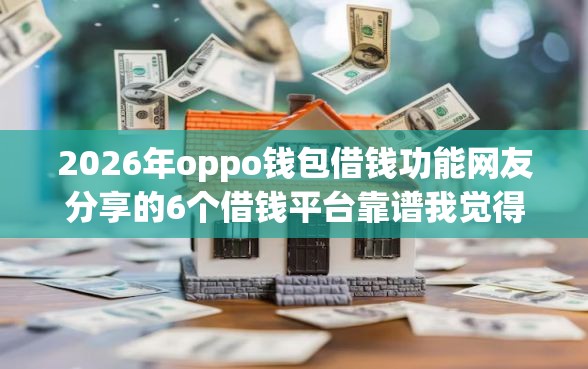 2026年oppo钱包借钱功能网友分享的6个借钱平台靠谱我觉得不错！