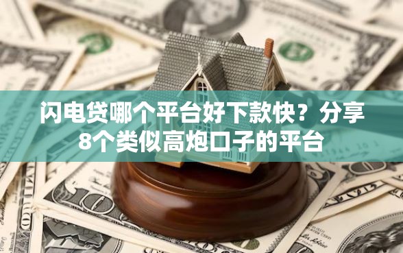 闪电贷哪个平台好下款快？分享8个类似高炮口子的平台