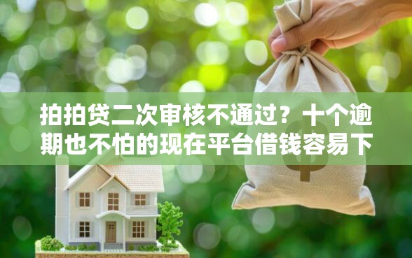 拍拍贷二次审核不通过？十个逾期也不怕的现在平台借钱容易下款
