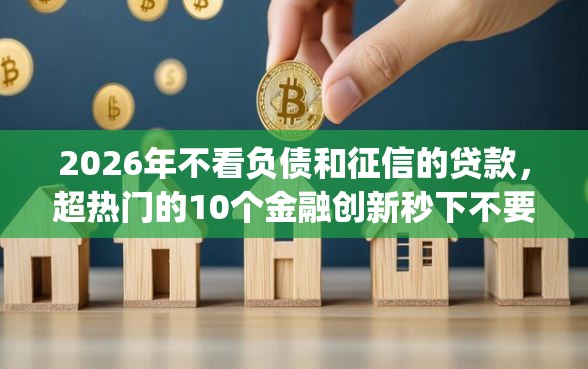 2026年不看负债和征信的贷款,超热门的10个金融创新秒下不要芝麻分的app推荐 2026年不看负债和征信的贷款,超热门的10个金融创新秒下不要芝麻分的app推荐