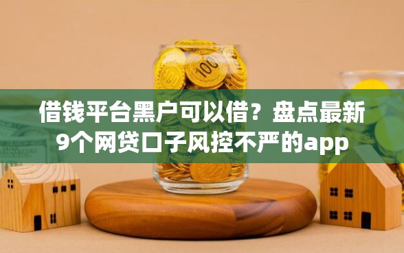 借钱平台黑户可以借？盘点最新9个网贷口子风控不严的app