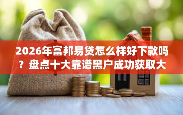 2026年富邦易贷怎么样好下款吗？盘点十大靠谱黑户成功获取大额贷款的app