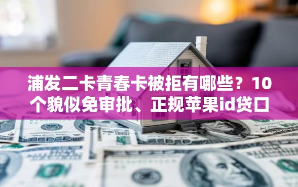 浦发二卡青春卡被拒有哪些？10个貌似免审批、正规苹果id贷口子2025合集