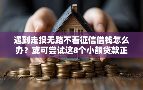 遇到走投无路不看征信借钱怎么办？或可尝试这8个小额贷款正规平台