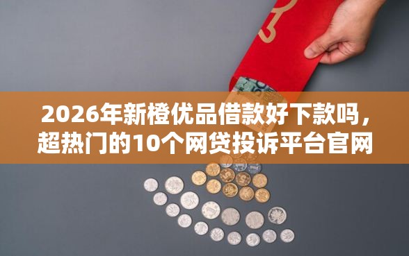 2026年新橙优品借款好下款吗，超热门的10个网贷投诉平台官网推荐