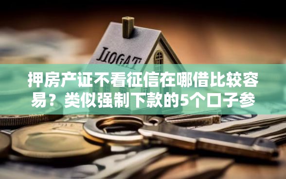 押房产证不看征信在哪借比较容易？类似强制下款的5个口子参考