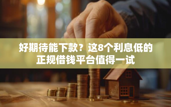 好期待能下款?这8个利息低的正规借钱平台值得一试 好期待能下款?这8个利息低的正规借钱平台值得一试