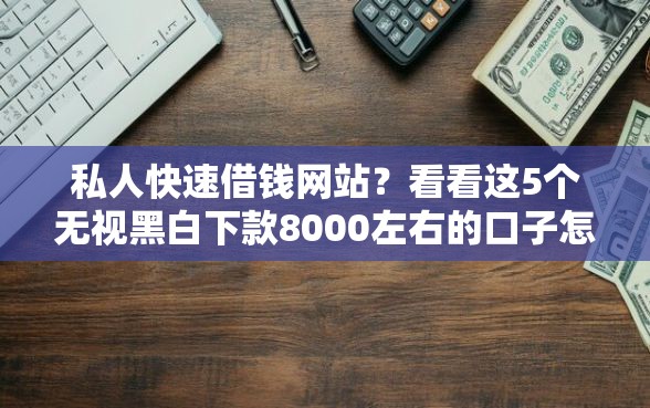 私人快速借钱网站？看看这5个无视黑白下款8000左右的口子怎么样