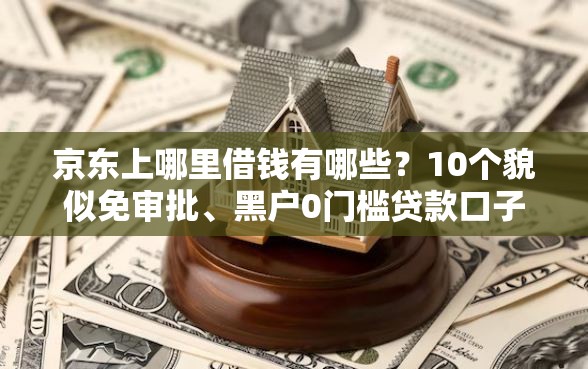 京东上哪里借钱有哪些？10个貌似免审批、黑户0门槛贷款口子合集