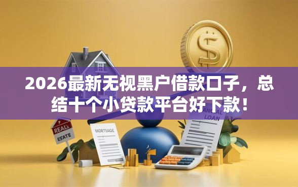 2026最新无视黑户借款口子，总结十个小贷款平台好下款！