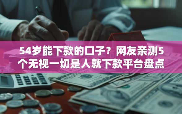 54岁能下款的口子？网友亲测5个无视一切是人就下款平台盘点