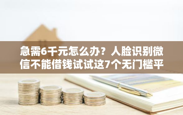 急需6千元怎么办？人脸识别微信不能借钱试试这7个无门槛平台
