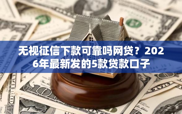无视征信下款可靠吗网贷？2026年最新发的5款贷款口子
