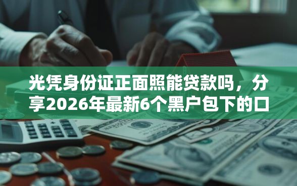 光凭身份证正面照能贷款吗，分享2026年最新6个黑户包下的口子