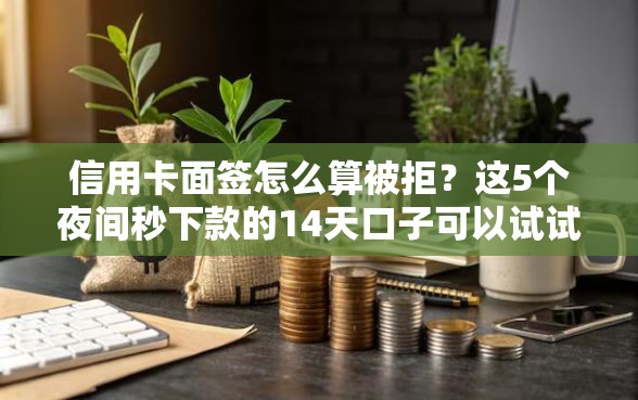 信用卡面签怎么算被拒？这5个夜间秒下款的14天口子可以试试