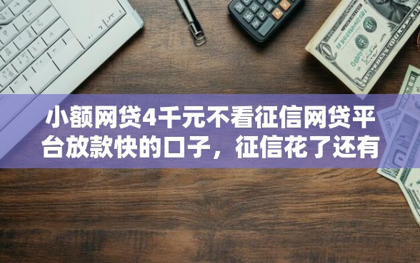 小额网贷4千元不看征信网贷平台放款快的口子，征信花了还有哪些平台可以借钱的6个平台介绍