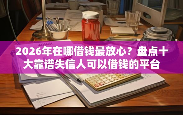 2026年在哪借钱最放心？盘点十大靠谱失信人可以借钱的平台