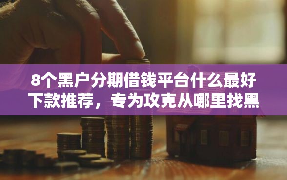 8个黑户分期借钱平台什么最好下款推荐，专为攻克从哪里找黑户贷款呢难题
