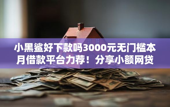 小黑鲨好下款吗3000元无门槛本月借款平台力荐！分享小额网贷口子3000元无门槛借款