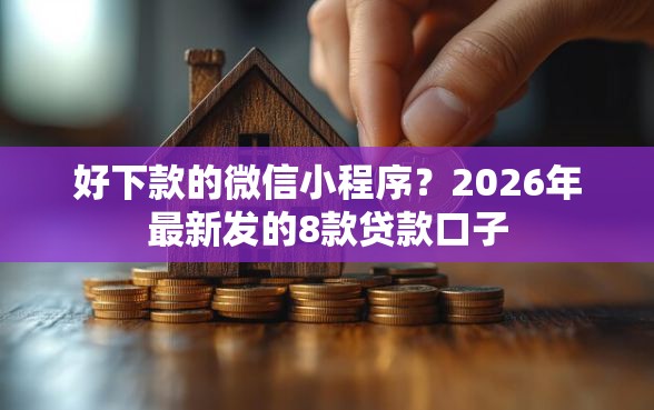 好下款的微信小程序？2026年最新发的8款贷款口子