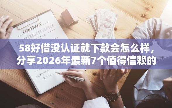 58好借没认证就下款会怎么样，分享2026年最新7个值得信赖的借贷口子
