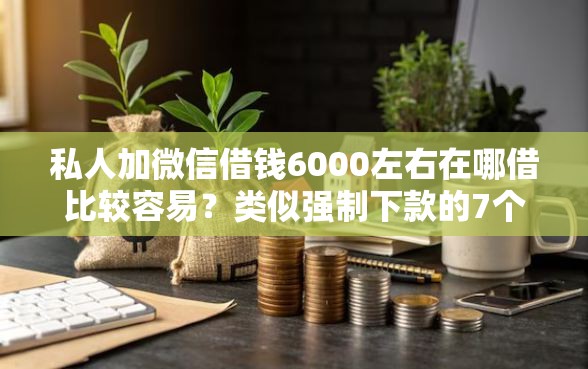 私人加微信借钱6000左右在哪借比较容易？类似强制下款的7个口子参考