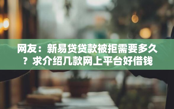 网友：新易贷贷款被拒需要多久？求介绍几款网上平台好借钱