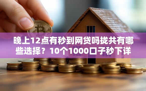晚上12点有秒到网贷吗拢共有哪些选择？10个1000口子秒下详解