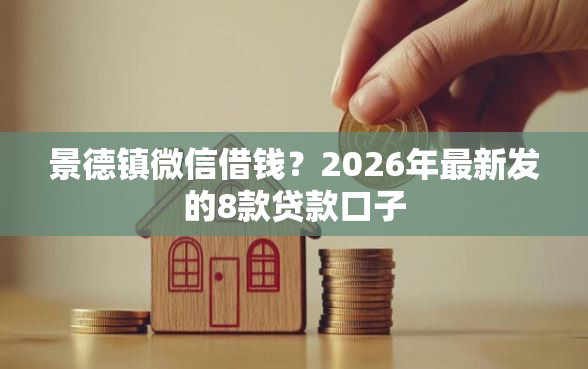 景德镇微信借钱？2026年最新发的8款贷款口子