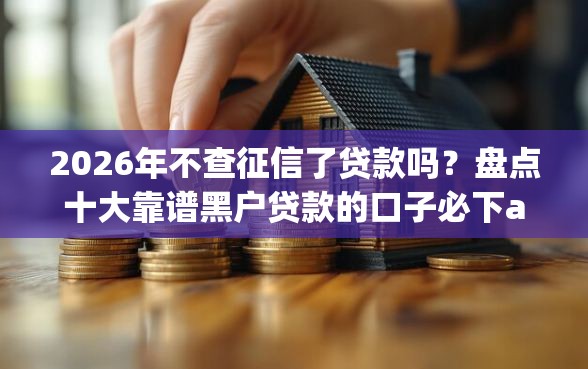 2026年不查征信了贷款吗？盘点十大靠谱黑户贷款的口子必下app