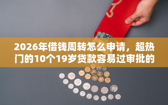2026年借钱周转怎么申请，超热门的10个19岁贷款容易过审批的平台推荐